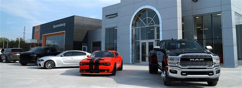 Spartanburg cdjr - Get Directions to Spartanburg Chrysler Dodge Jeep Ram ® View Twitter; View Facebook; View Youtube-play; View Instagram; View Tiktok; Sales: Call sales Phone Number ... 